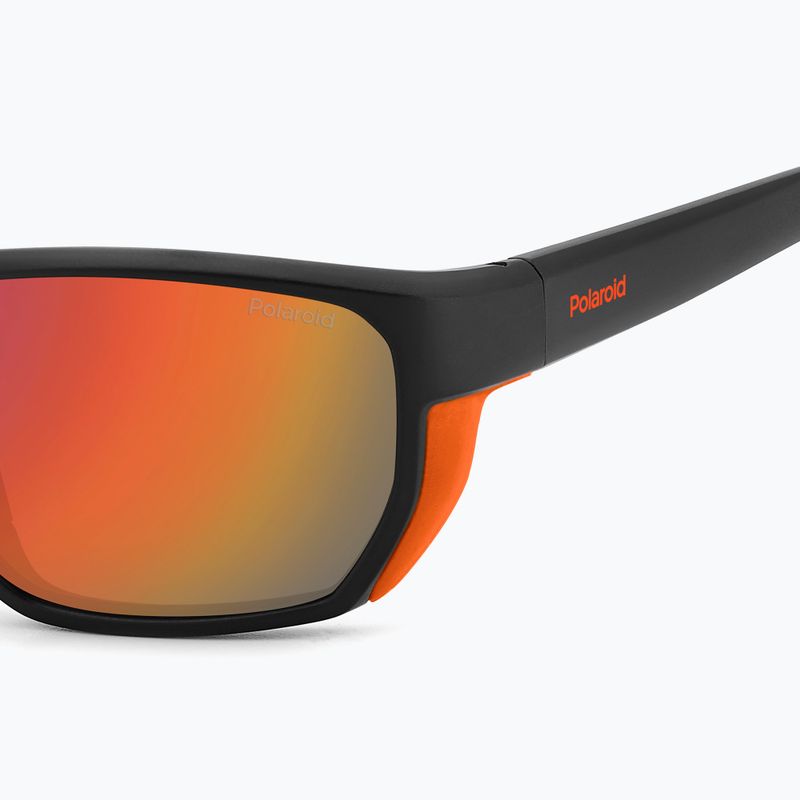 Окуляри сонцезахисні чоловічі Polaroid PLD 7057/S matte black orange/red multilayer polarized 7