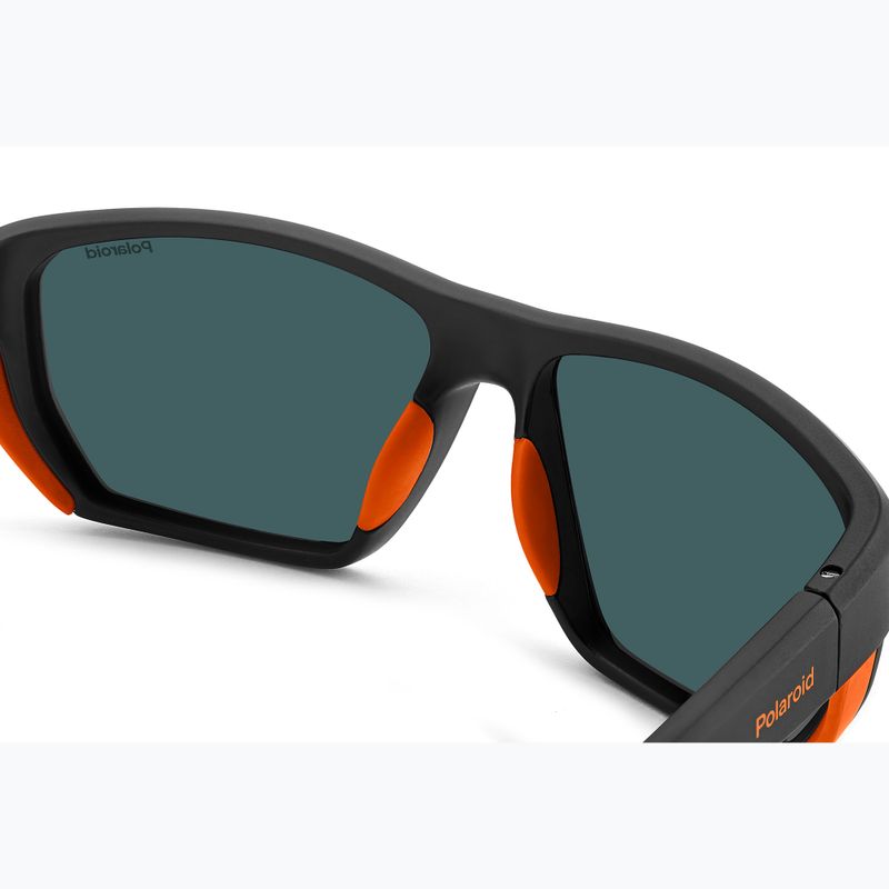 Окуляри сонцезахисні чоловічі Polaroid PLD 7057/S matte black orange/red multilayer polarized 8