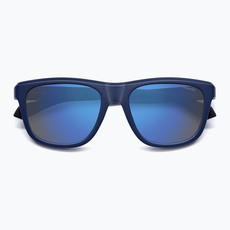 Окуляри сонцезахисні Polaroid PLD 2163/S matte blue/blue mirror polarized 4
