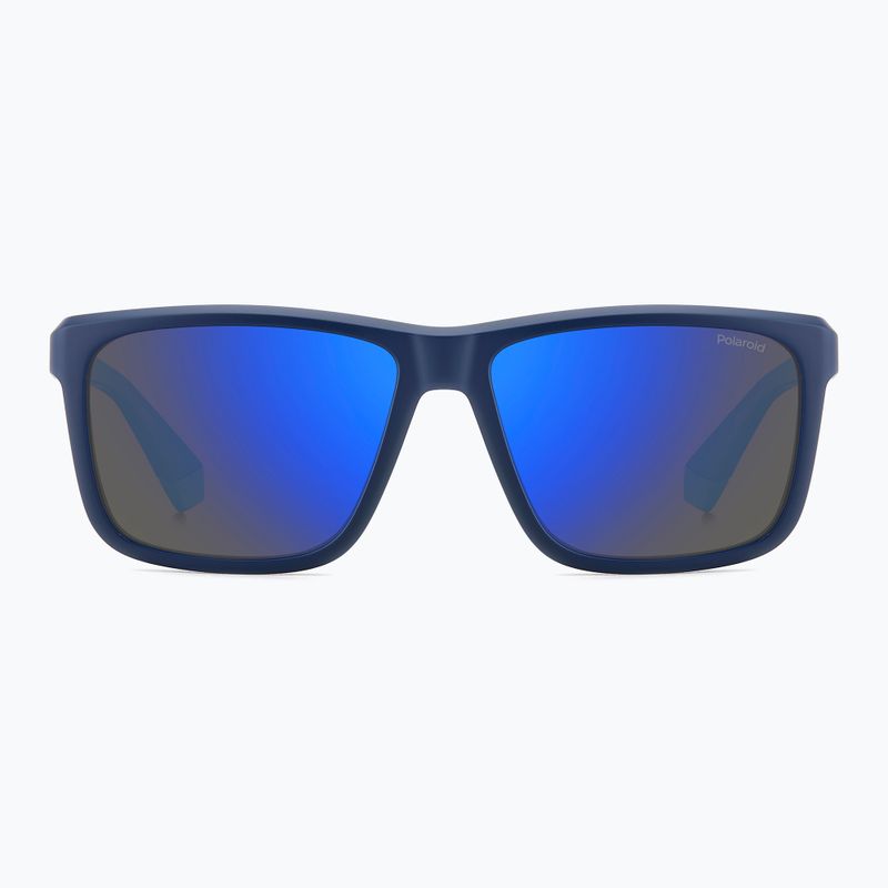 Окуляри сонцезахисні чоловічі Polaroid PLD 2164/S matte blue/blue mirror polarized 3