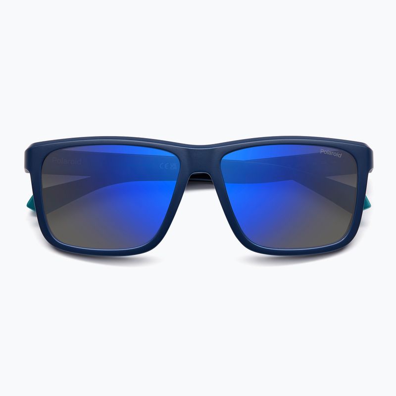 Окуляри сонцезахисні чоловічі Polaroid PLD 2164/S matte blue/blue mirror polarized 4