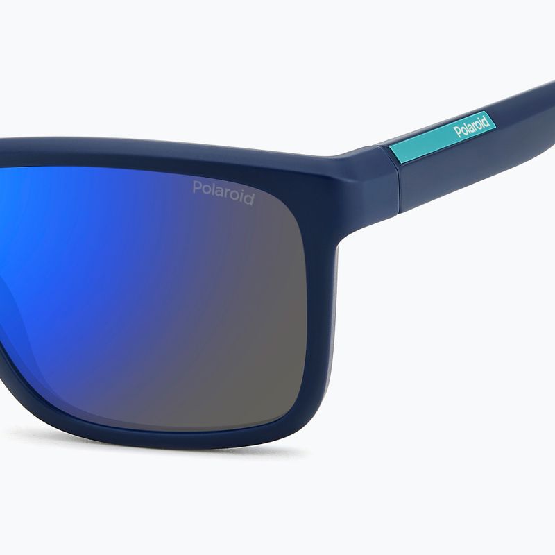Окуляри сонцезахисні чоловічі Polaroid PLD 2164/S matte blue/blue mirror polarized 6