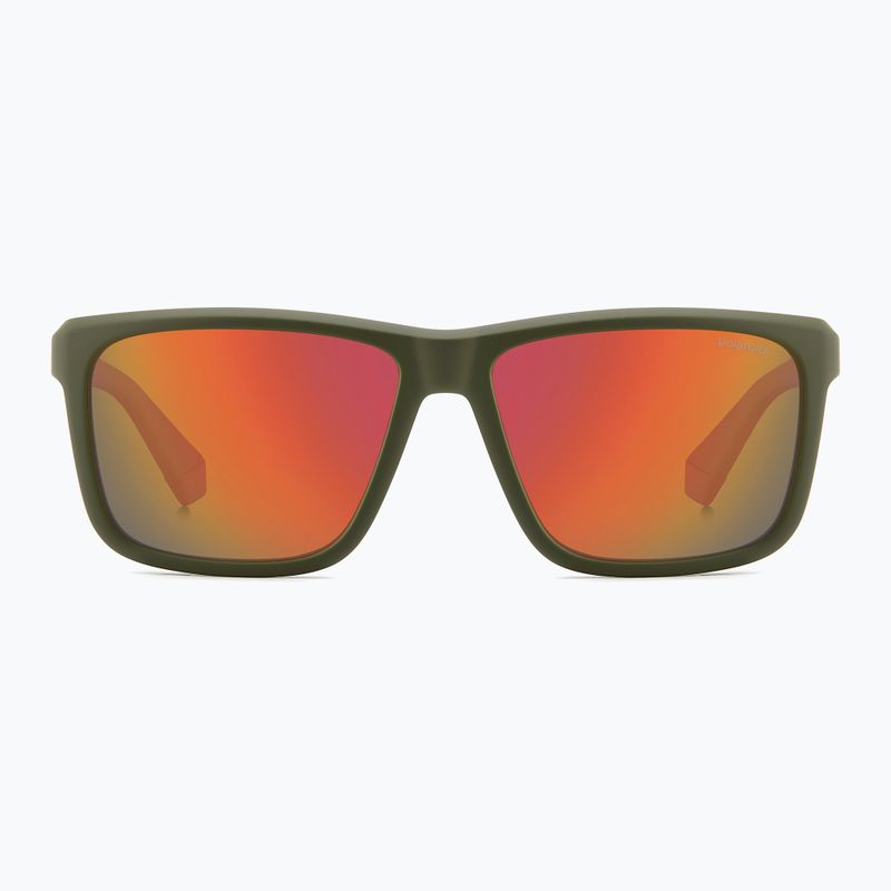Окуляри сонцезахисні чоловічі Polaroid PLD 2164/S military green/red multilayer polarized 3