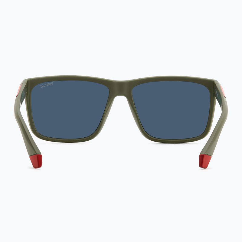 Окуляри сонцезахисні чоловічі Polaroid PLD 2164/S military green/red multilayer polarized 5