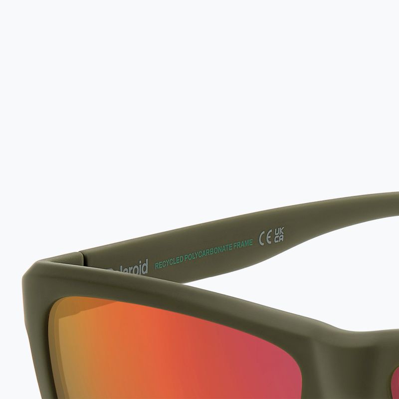 Окуляри сонцезахисні чоловічі Polaroid PLD 2164/S military green/red multilayer polarized 7