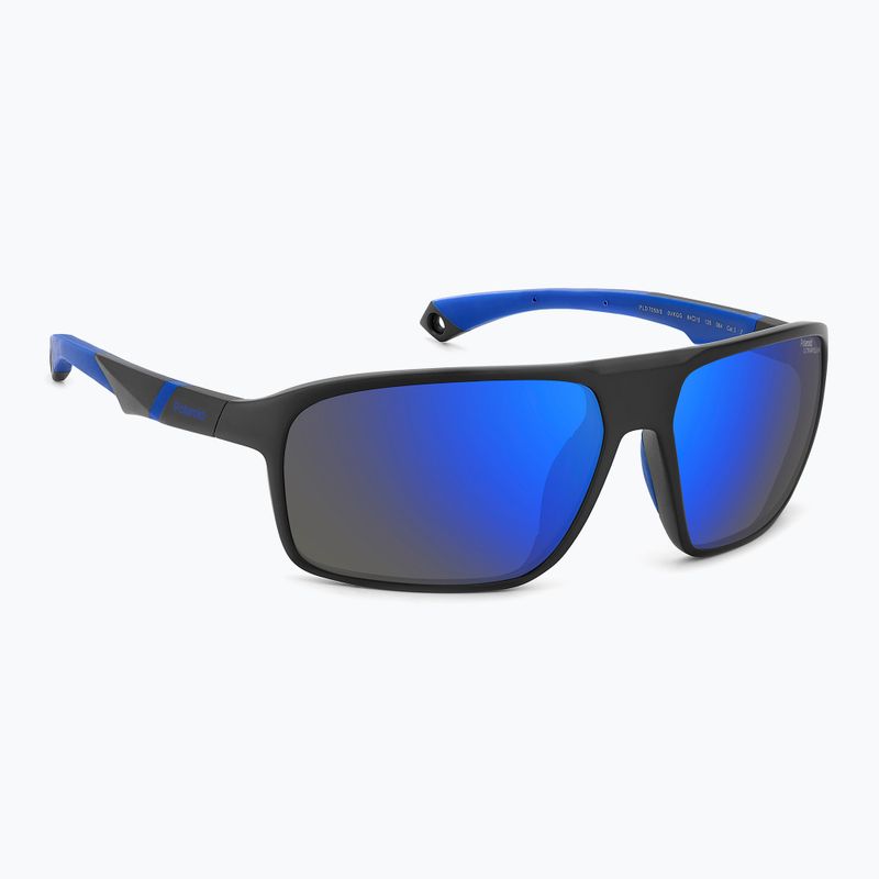 Окуляри сонцезахисні чоловічі Polaroid PLD 7058/S matte black blue/blue mirror polarized hc