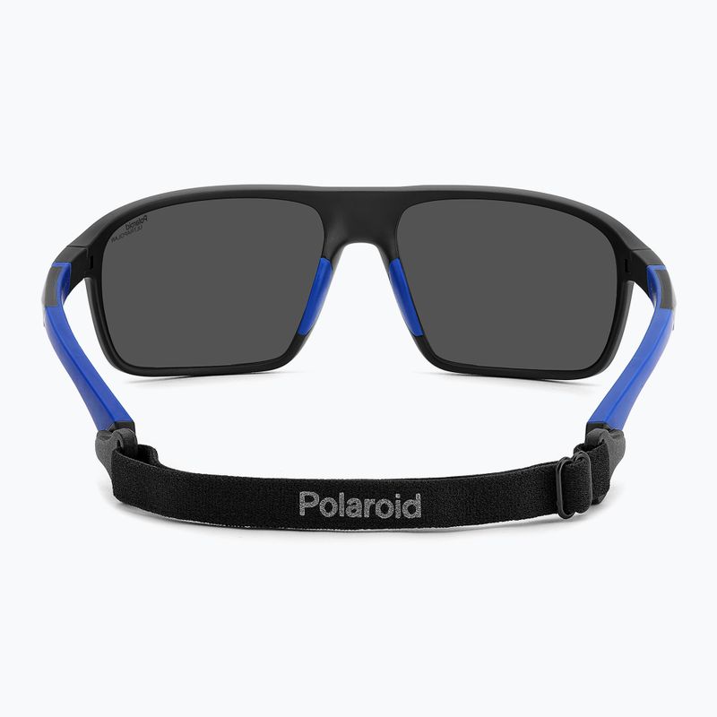 Окуляри сонцезахисні чоловічі Polaroid PLD 7058/S matte black blue/blue mirror polarized hc 5