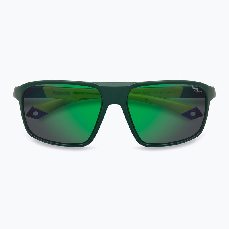 Окуляри сонцезахисні чоловічі Polaroid PLD 7058/S matte green/green mirror polarized high contrast 4