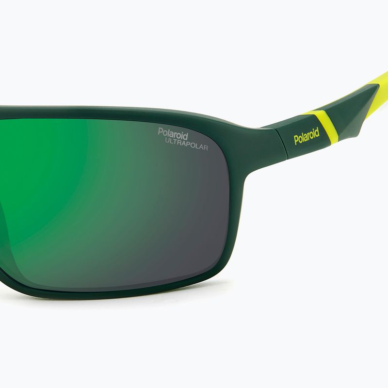 Окуляри сонцезахисні чоловічі Polaroid PLD 7058/S matte green/green mirror polarized high contrast 6