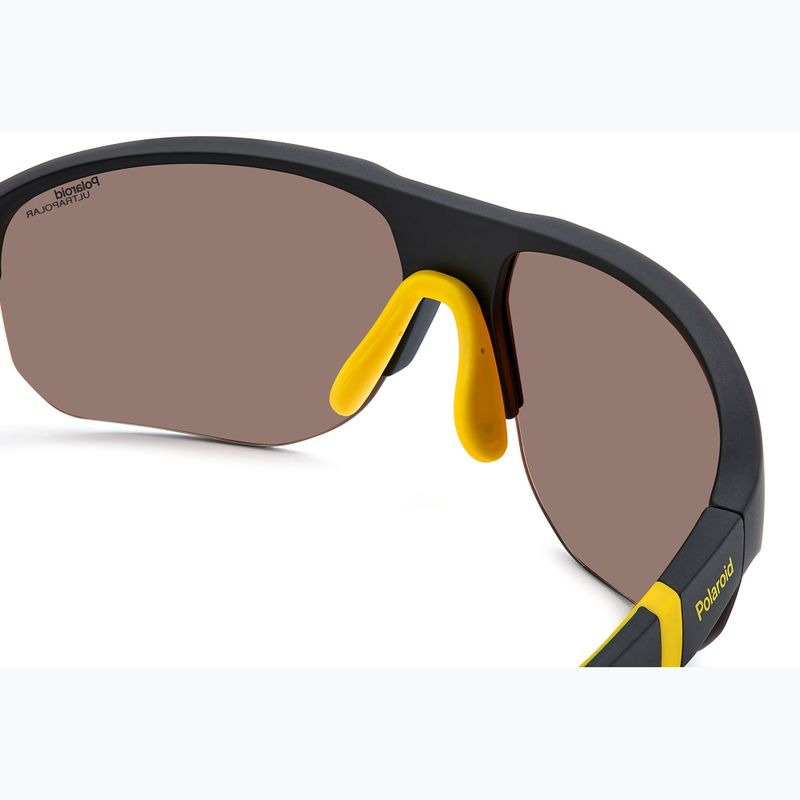 Окуляри сонцезахисні чоловічі Polaroid PLD 7059/S matte black yellow/gold polarized high contrast 5