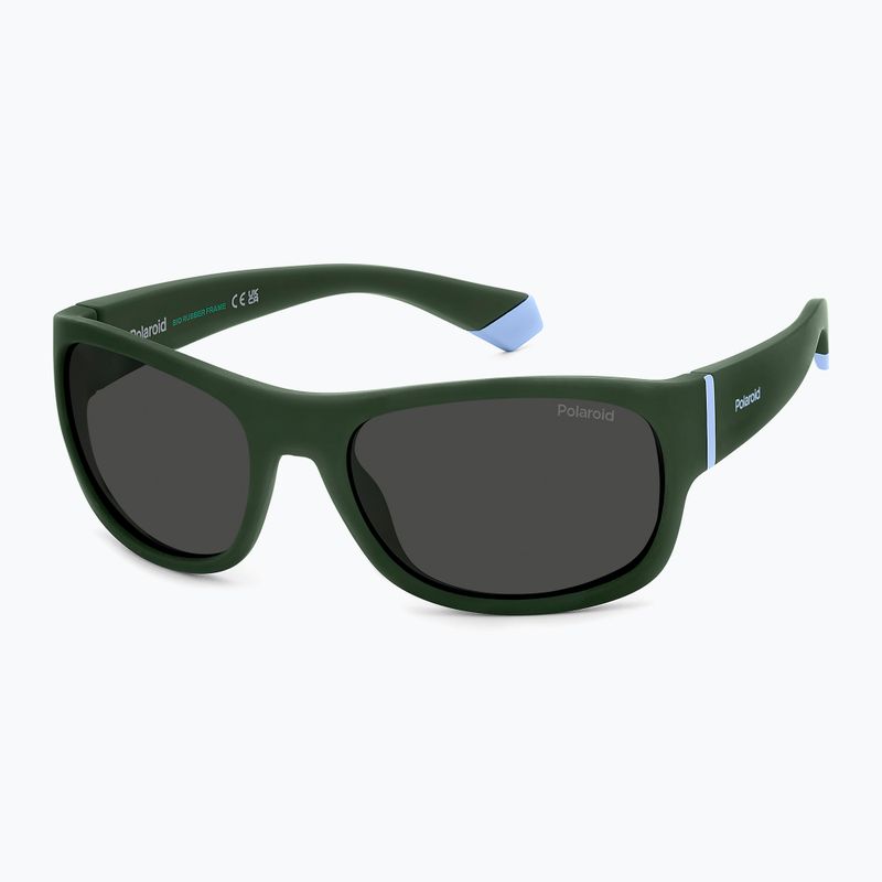 Окуляри сонцезахисні дитячі Polaroid PLD 8064/S green/grey polarized 2