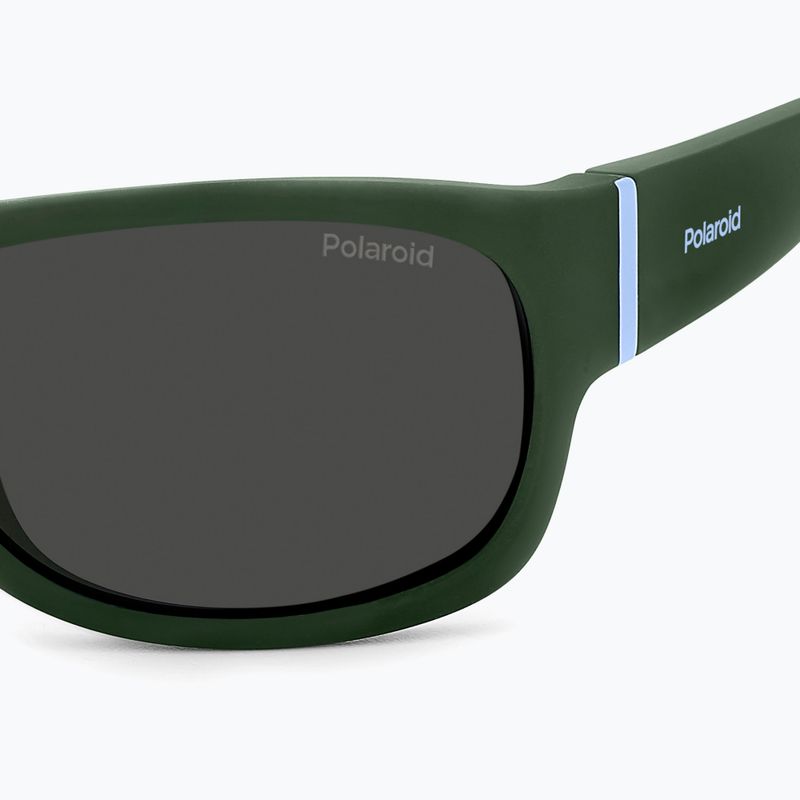 Окуляри сонцезахисні дитячі Polaroid PLD 8064/S green/grey polarized 5
