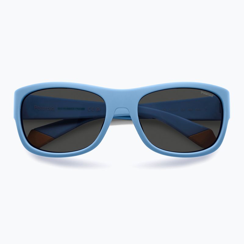Окуляри сонцезахисні дитячі Polaroid PLD 8064/S azure/grey polarized 4
