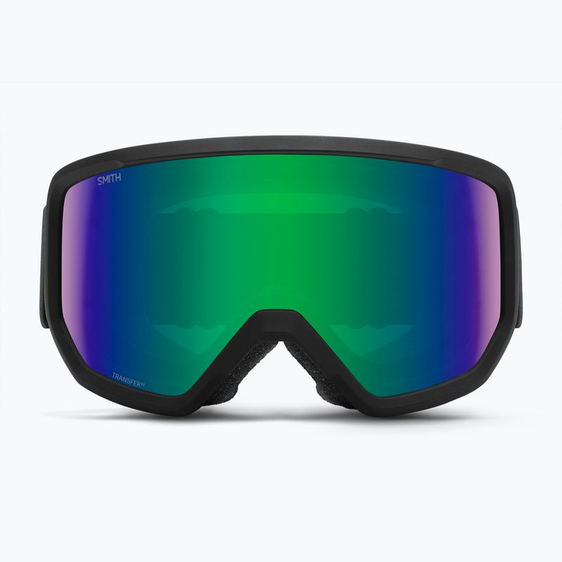 Окуляри гірськолижні Smith Transfer black/green sol-x mirror 6