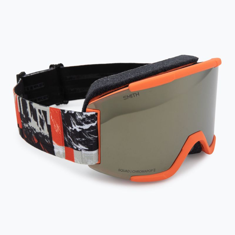 Окуляри гірськолижні Smith Squad cinder chop up/chrp sun black gold mirror/clear 2