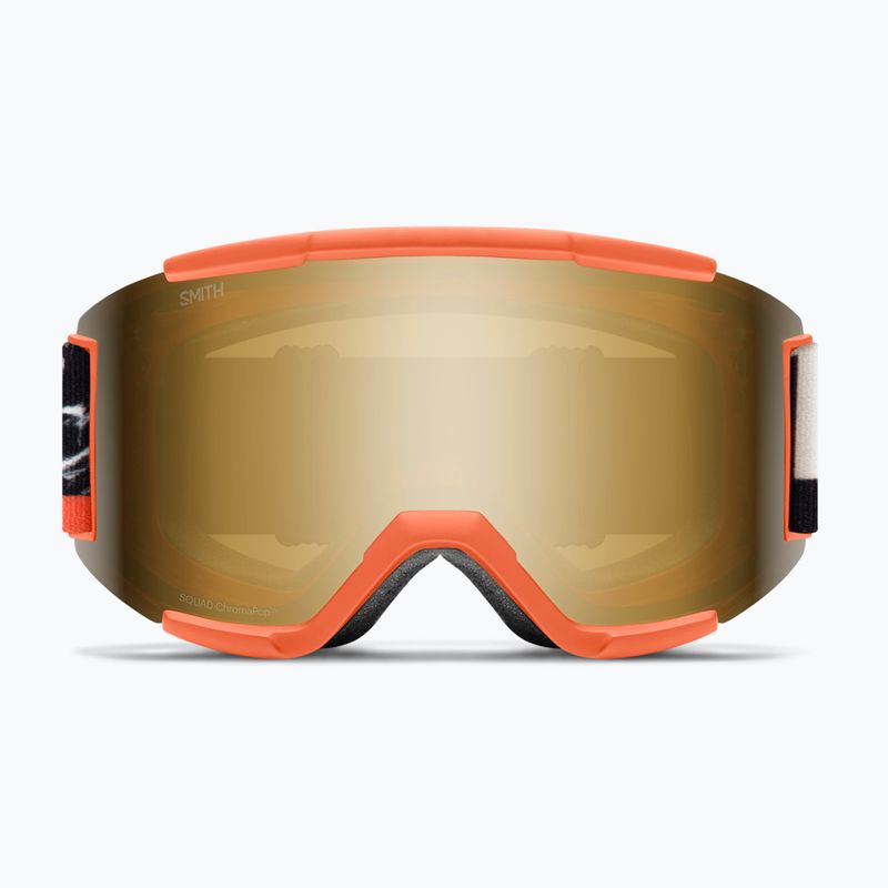 Окуляри гірськолижні Smith Squad cinder chop up/chrp sun black gold mirror/clear 7