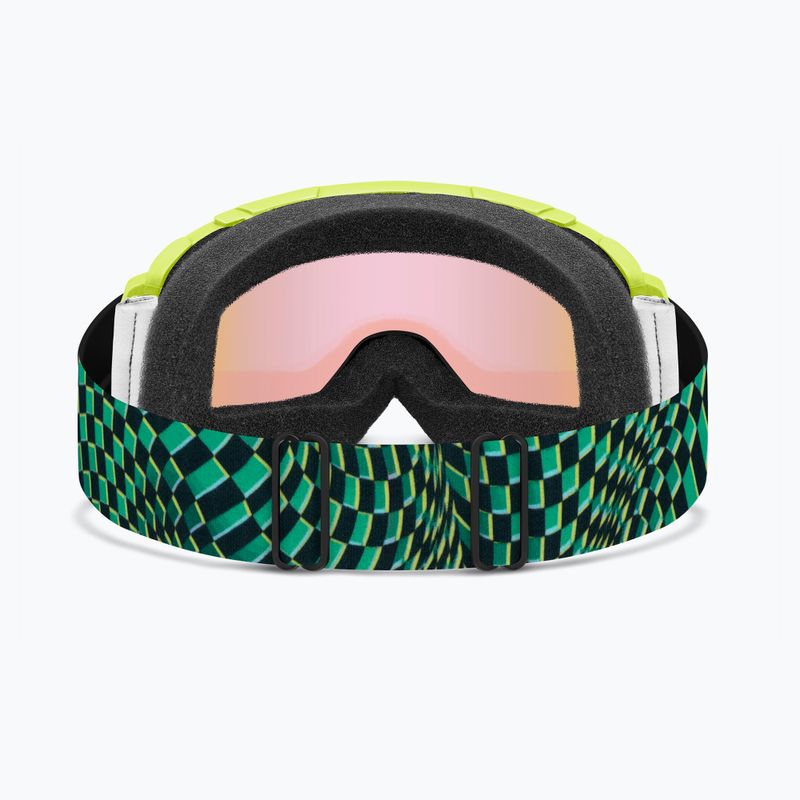 Дитячі гірськолижні окуляри Smith Daredevil Jr electric lime left turn/blue sensor mirror 7