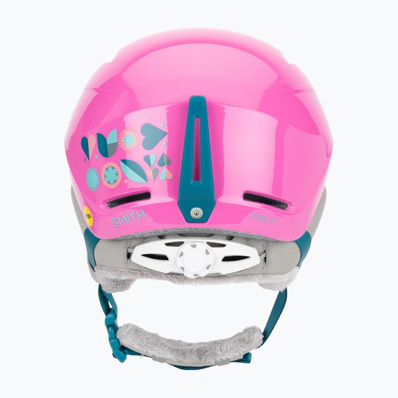 Шолом гірськолижний дитячий Smith Glide Jr Mips vivid pink hearts 4