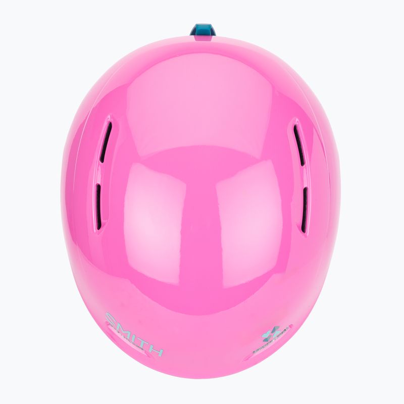 Шолом гірськолижний дитячий Smith Glide Jr Mips vivid pink hearts 7