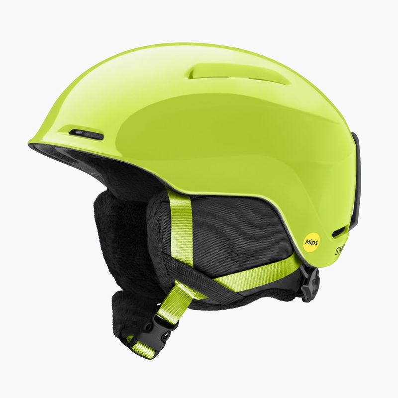 Шолом гірськолижний дитячий Smith Glide Jr Mips electric lime 10