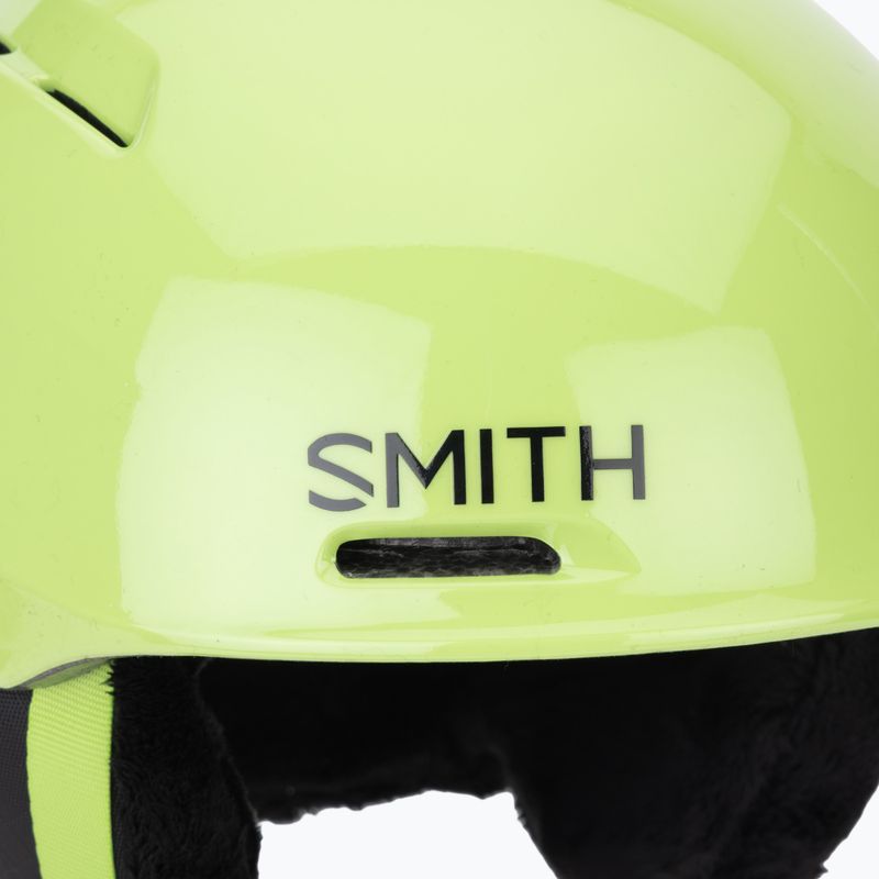 Шолом гірськолижний дитячий Smith Glide Jr Mips electric lime 7