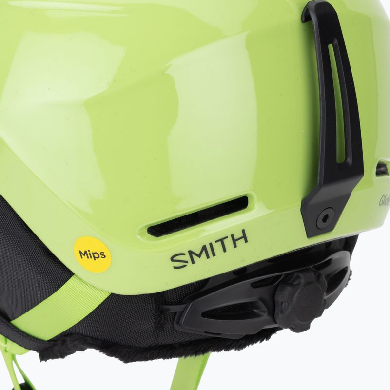 Шолом гірськолижний дитячий Smith Glide Jr Mips electric lime 8