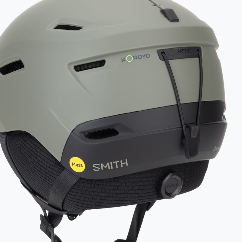 Шолом гірськолижний Smith Descend MIPS matte fatigue green/black 8