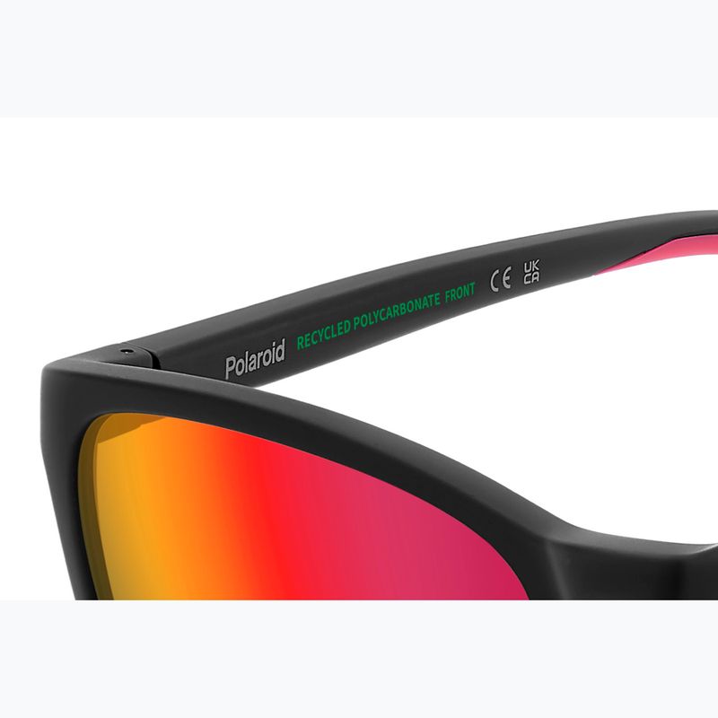 Окуляри сонцезахисні Polaroid PLD 2169/S/X matte black red/red multilayer polarized high contrast 9