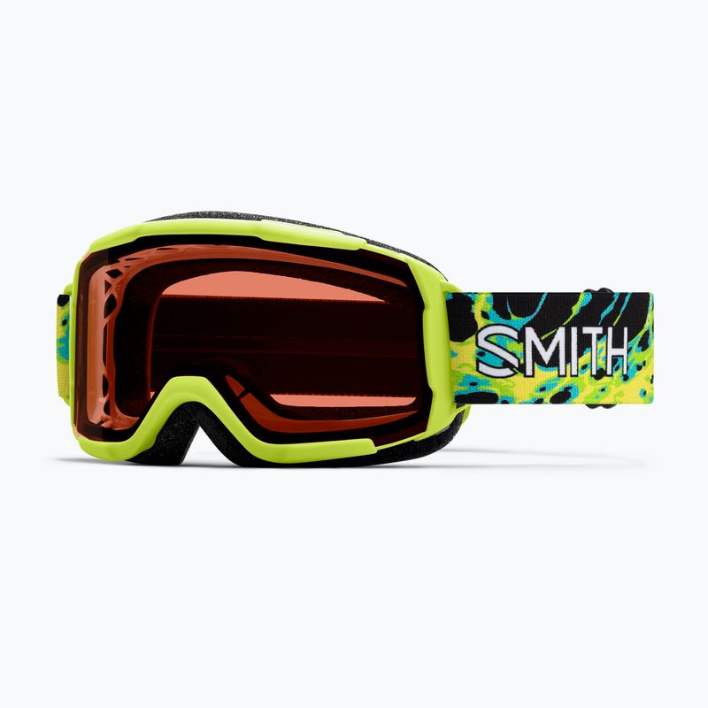 Окуляри лижні дитячі Smith Daredevil S3 electric lime slime/green solx mirror antifog