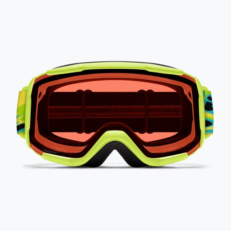 Окуляри лижні дитячі Smith Daredevil S3 electric lime slime/green solx mirror antifog 3