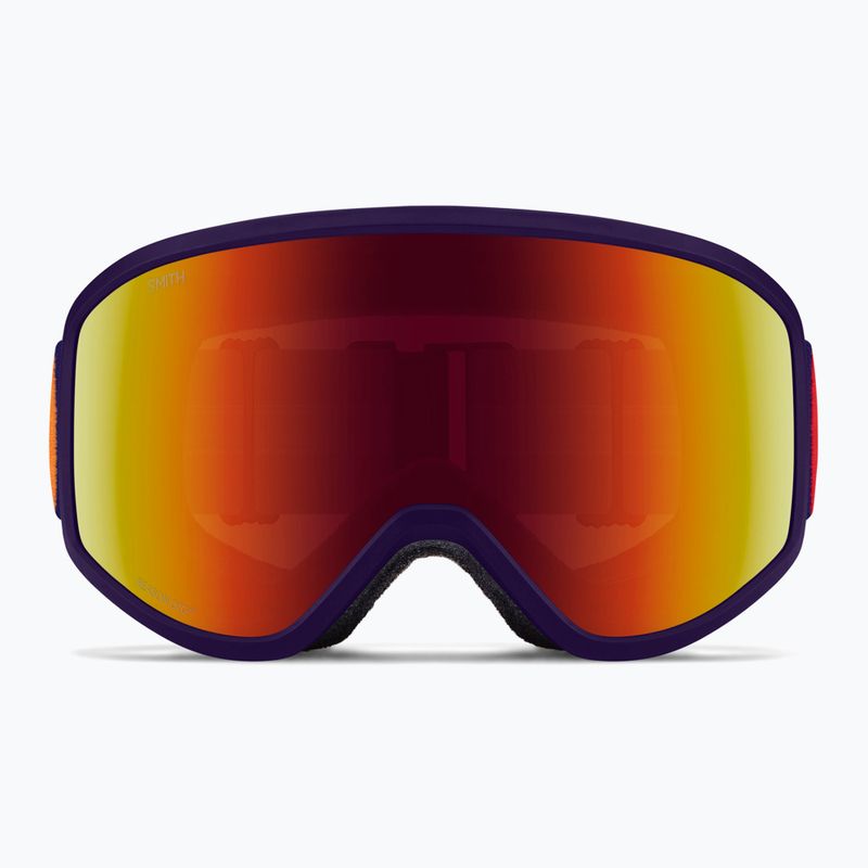 Окуляри лижні дитячі Smith Reason OTG S3 deep plum gradient/red solx mirror antifog 2