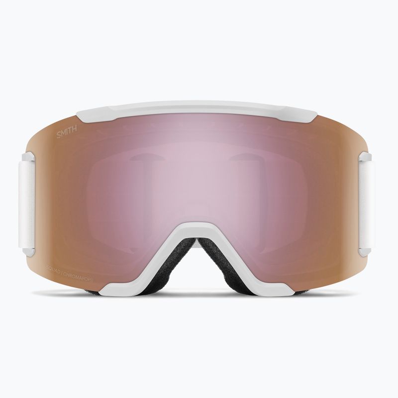 Окуляри лижні Smith Squad S2 white vapor/chromapop everyday rose gold mirror 2