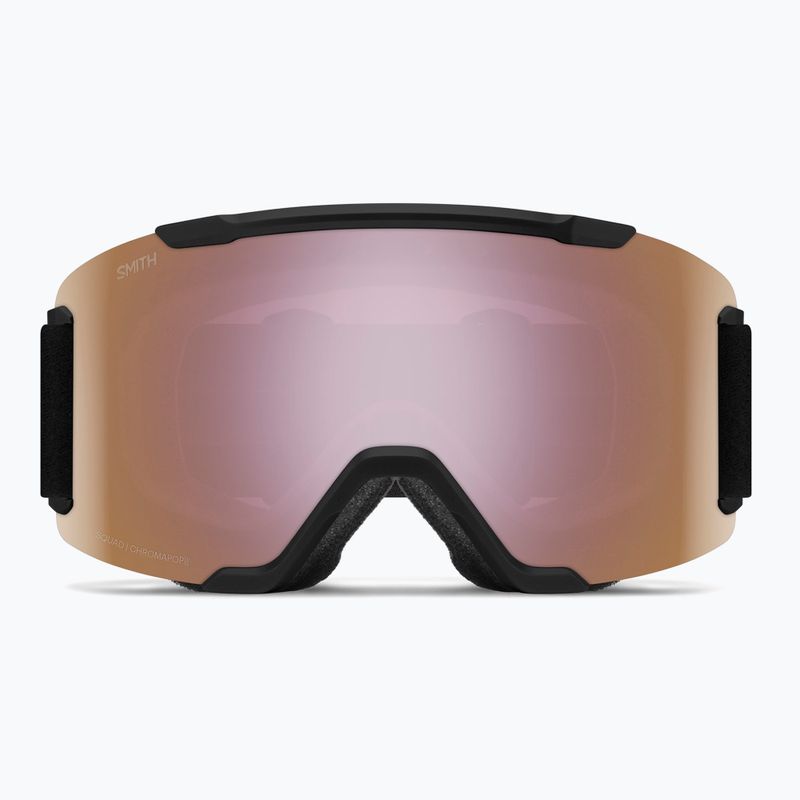 Окуляри лижні Smith Squad S2 black/chromapop everyday rose gold mirror 2