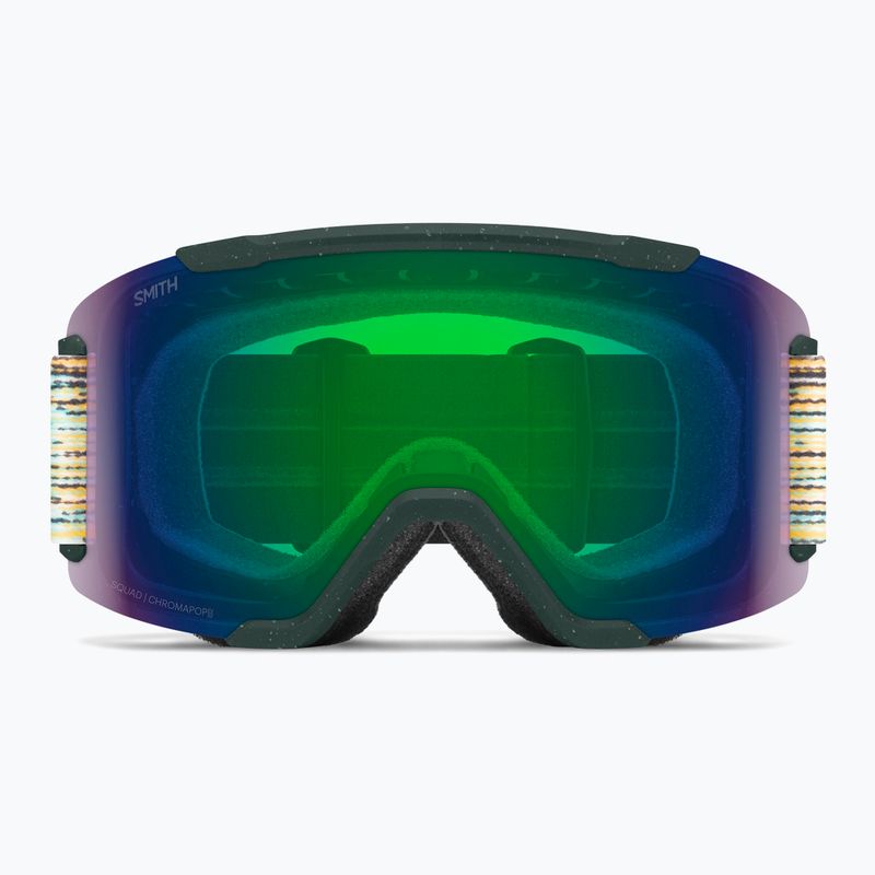 Окуляри лижні Smith Squad S2 emerald renu upcycled scrap/chromapop green mirror 2