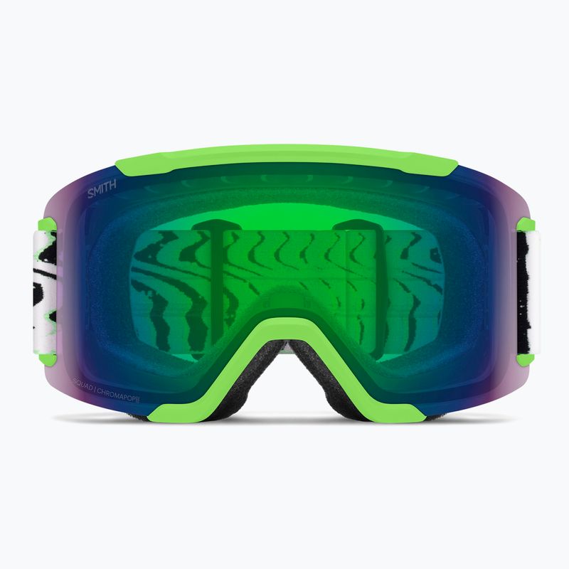 Окуляри лижні Smith Squad S2 slime static shag/chromapop everyday green mirror 2