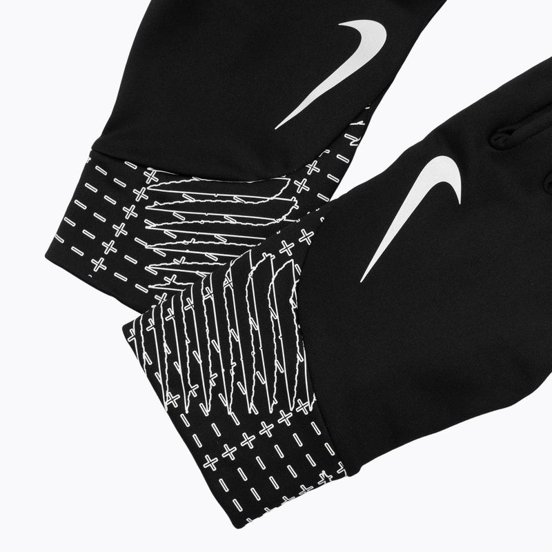 Рукавички для бігу чоловічі Nike Pacer Lightweight RG Reflective black/silver 5