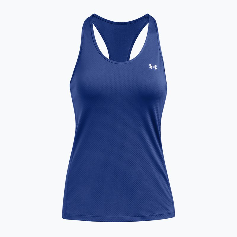 Танк топ для тренувань жіночий Under Armour HeatGear Armour Racer tech blue/white 3