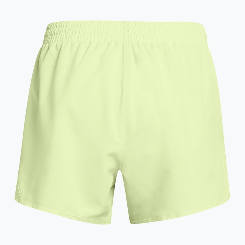 Шорти для бігу жіночі Under Armour Fly By 3" retro green/retro green/reflective 2