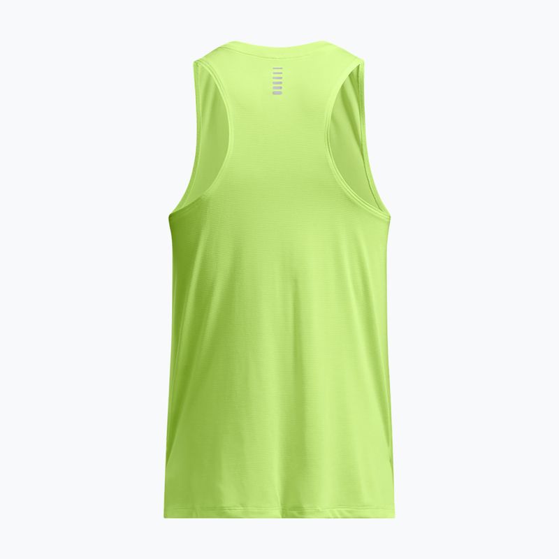 Танк топ для бігу чоловічий Under Armour Launch Singlet morph green/reflective 4