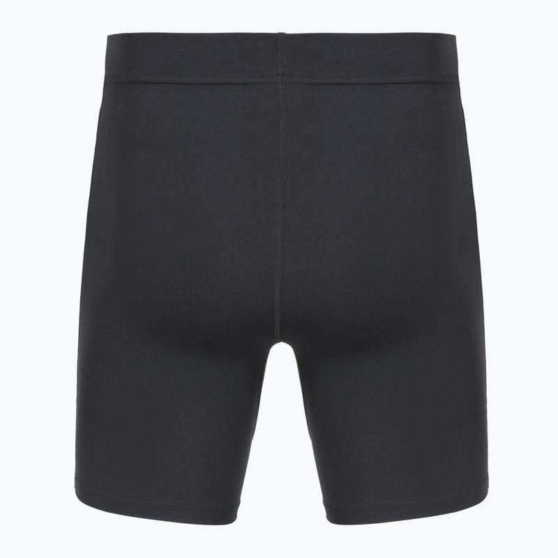 Легінси для бігу чоловічі Under Armour Launch Half Tights black/black/metallic silver 2