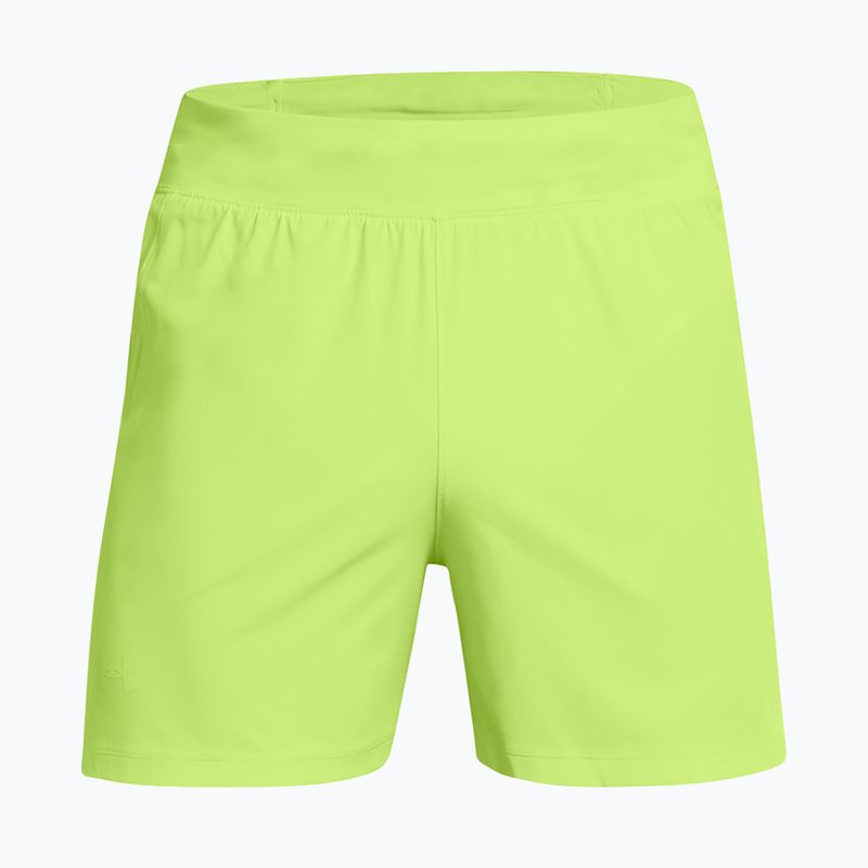 Шорти для бігу чоловічі Under Armour Launch Elite 5" morph green/morph green/reflective 5