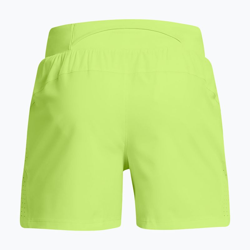 Шорти для бігу чоловічі Under Armour Launch Elite 5" morph green/morph green/reflective 6