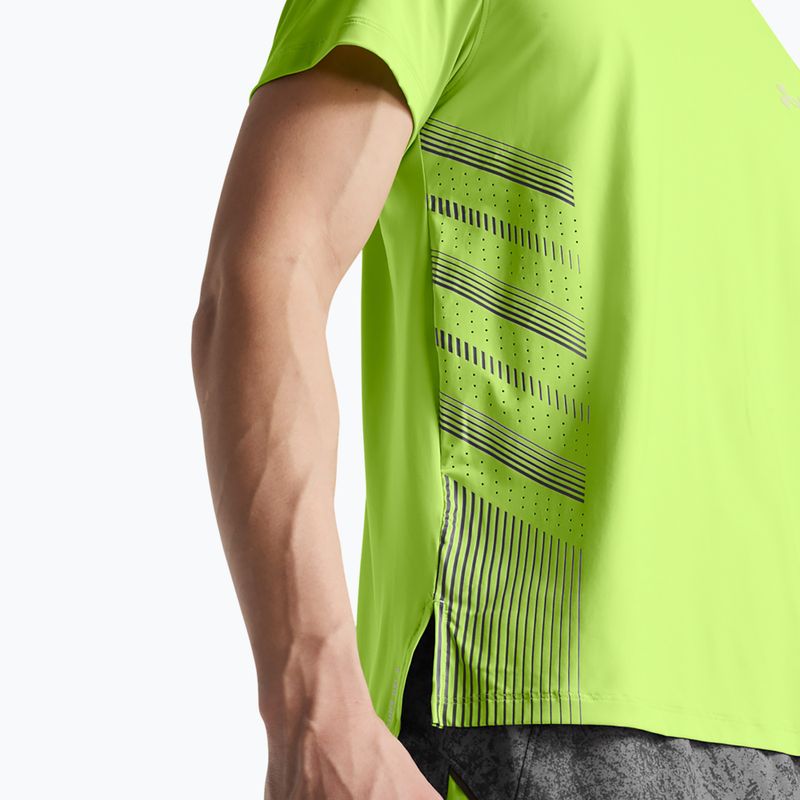 Футболка для бігу чоловіча Under Armour UA Launch Elite Graphic morph green/castlerock/reflective 3