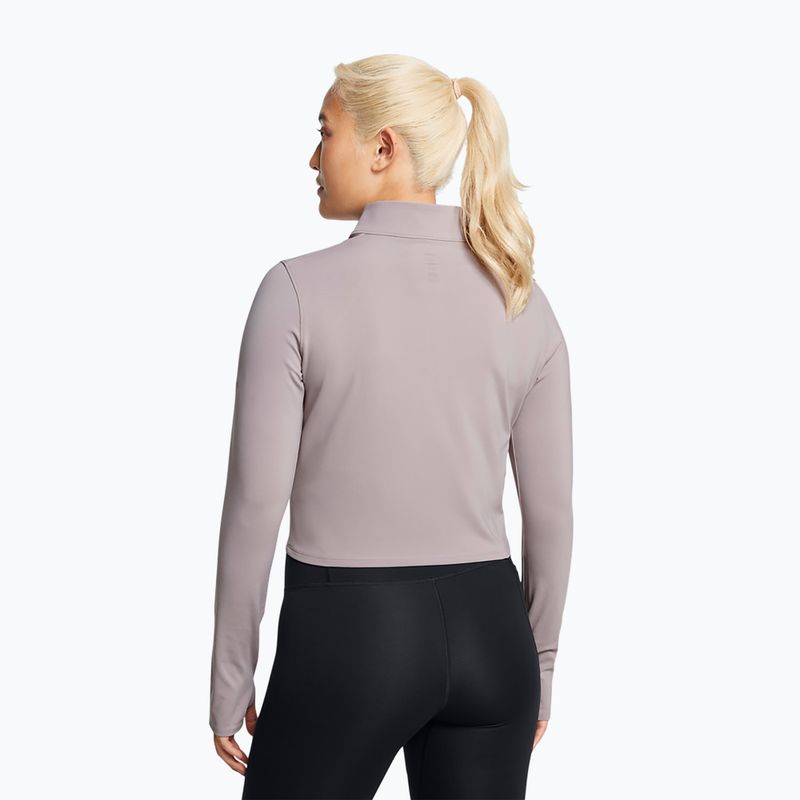 Лонгслів для бігу жіночий Under Armour Launch Elite Half Zip tetra gray/reflective 2