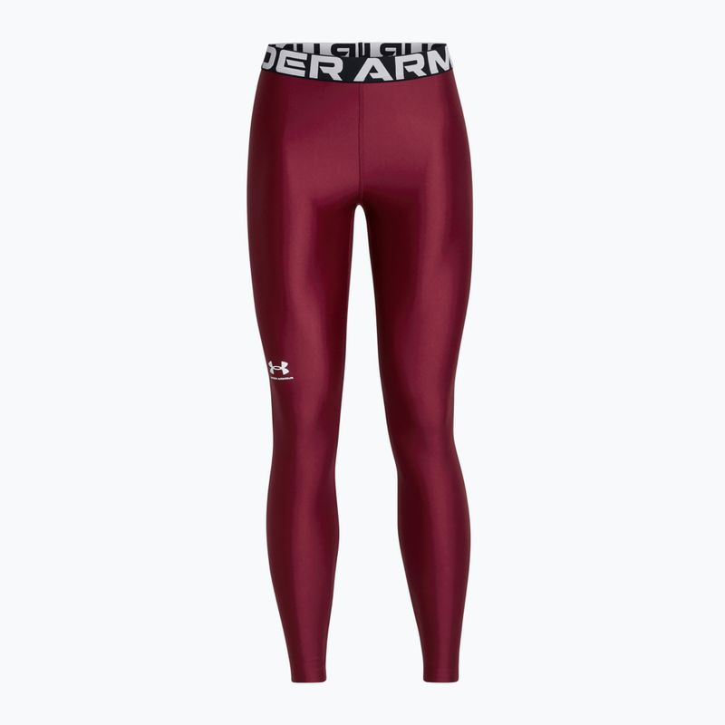 Легінси жіночі Under Armour HeatGear cardinal/white 4