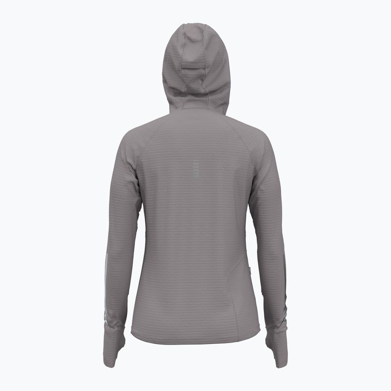 Кофта жіноча для бігу Under Armour Lunch Elite CW Balaclava Hoodie tetra gray/reflective 2