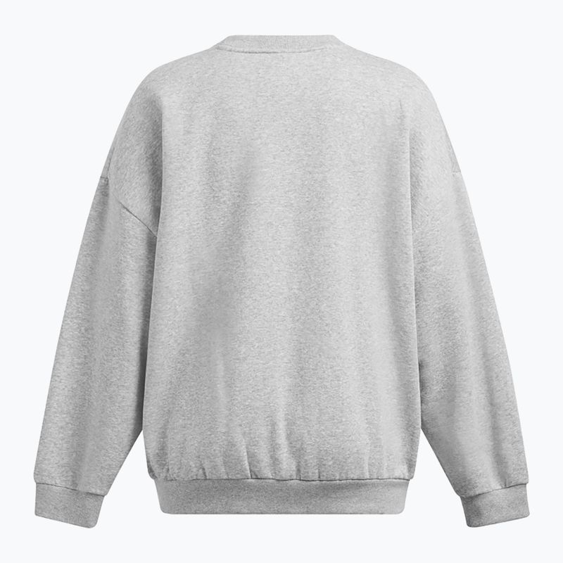 Кофта жіноча Under Armour Rival Fleece OS Crew mod gray light heather/white 2