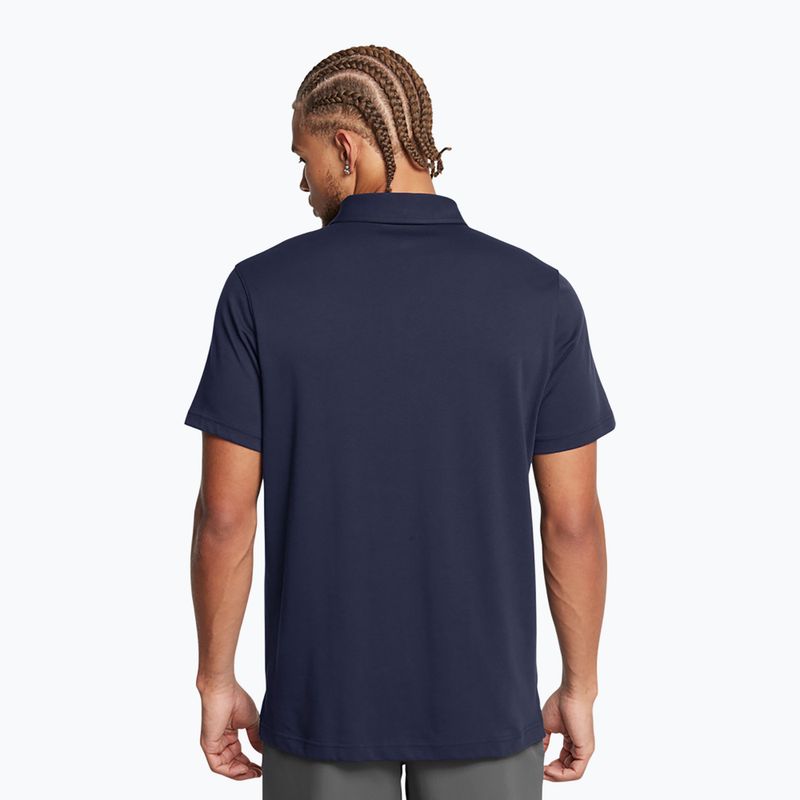 Футболка поло чоловіча Under Armour Icon Polo midnight navy/white 2