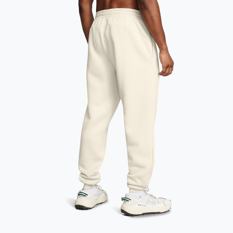 Штани чоловічі Under Armour Fleece Pro Joggers summit white/khaki base 3