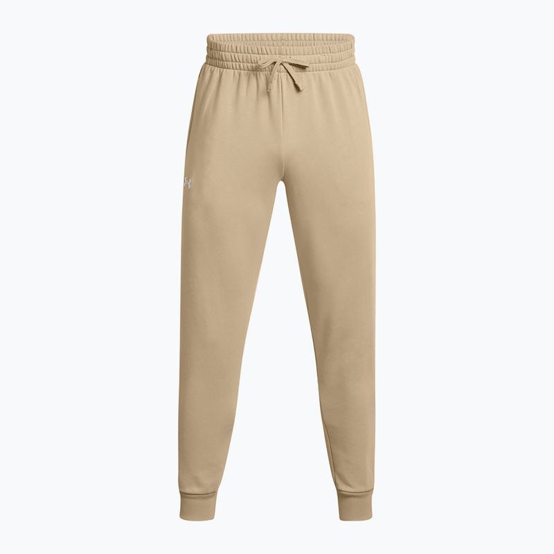 Штани чоловічі Under Armour Rival Fleece Joggers city khaki/white 6